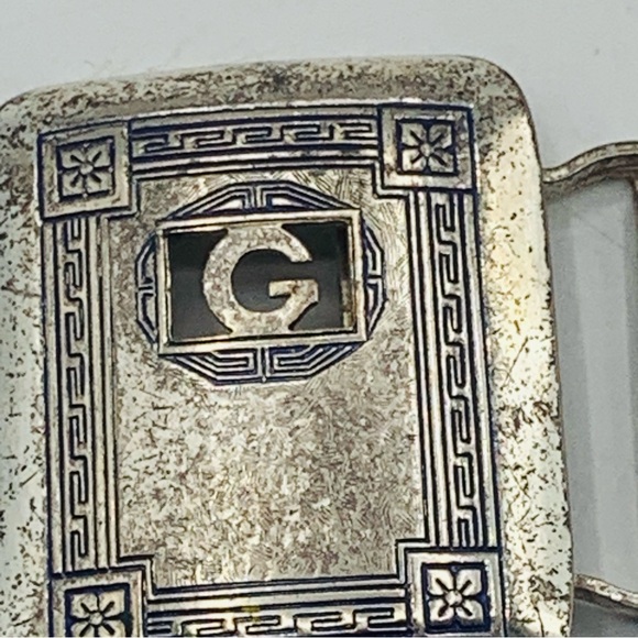 Vintage Giant Grip Silverfront Belt Buckle – Monogram “G” – Silver-Plated - Picture 2 of 9